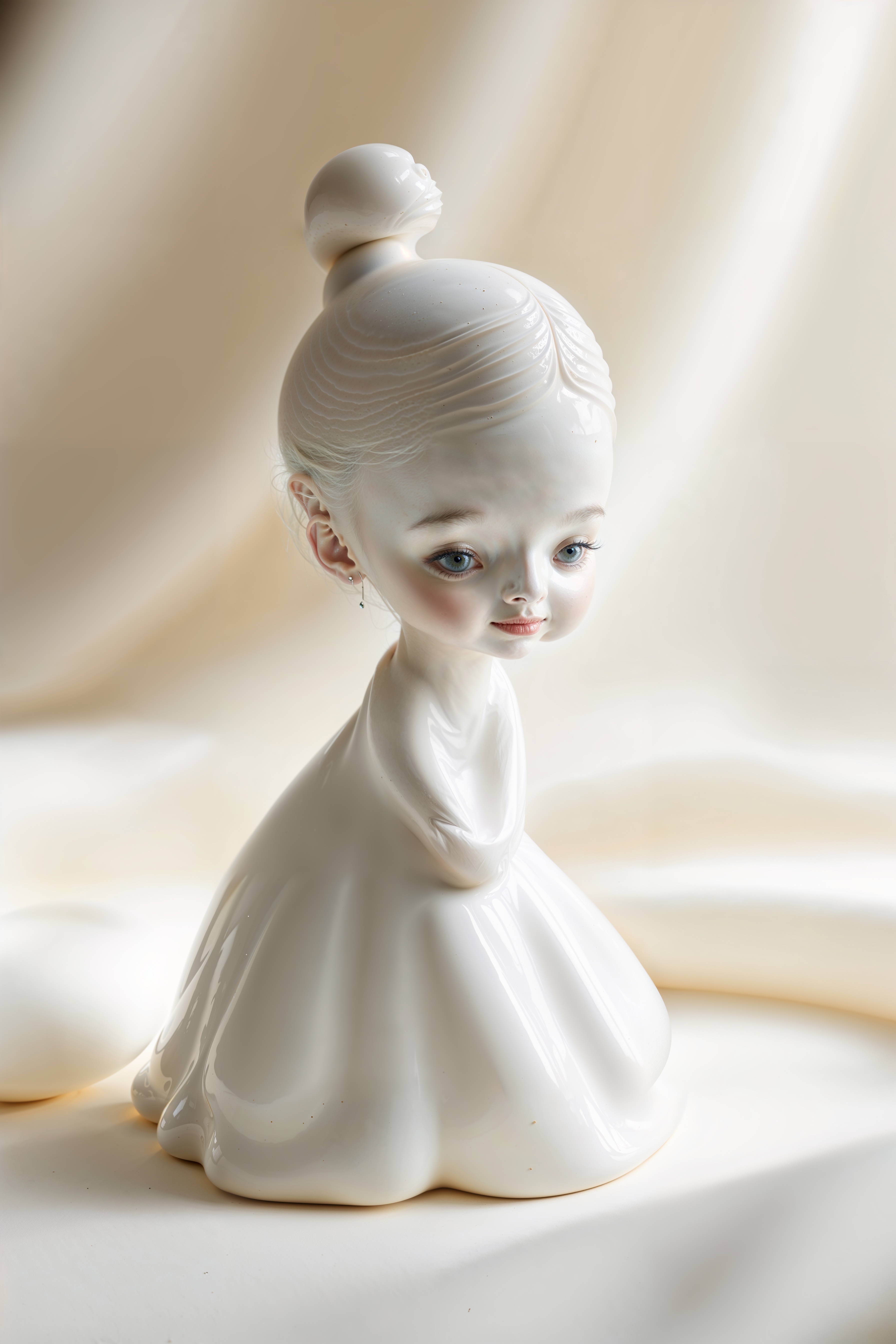 Promo image for 'Lladró-inspired porcelain figurine' products on RedBubble